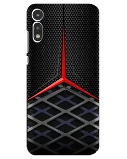 Чехол для Motorola MOTO E 2020 с картинкой «Mercedes Carbon Grid»