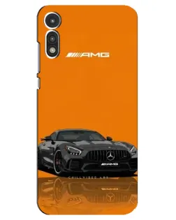 Чехол для Motorola MOTO E 2020 с картинкой «Оранжевый Mercedes AMG»