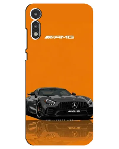 Чехол для Motorola MOTO E 2020 с картинкой «Оранжевый Mercedes AMG»