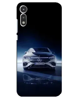 Чехол для Motorola MOTO E 2020 с картинкой «Ночной Mercedes EQ»