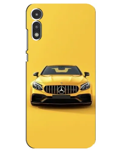 Чехол для Motorola MOTO E 2020 с картинкой «Желтый Mercedes GT»