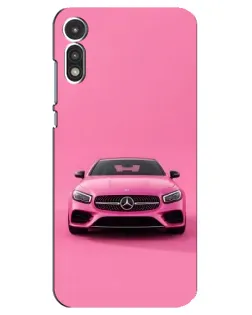 Чохол для Motorola MOTO E 2020 з картинкою «Рожевий Mercedes AMG»