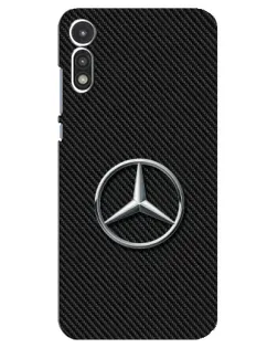 Чохол для Motorola MOTO E 2020 з картинкою «Карбоновий Mercedes стиль»