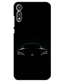 Чохол для Motorola MOTO E 2020 з картинкою «Mercedes — силует авто»