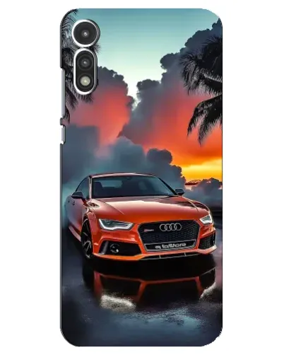 Чехол для Motorola MOTO E 2020 с картинкой «Audi — закат» Чехол для Motorola MOTO E 2020 с картинкой «Audi — закат»