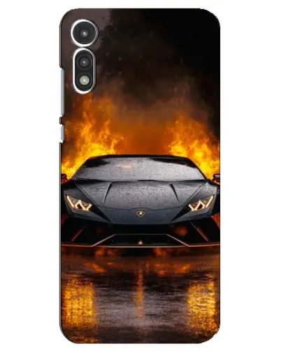 Чехол для Motorola MOTO E 2020 с картинкой «Lamborghini в огне» Чехол для Motorola MOTO E 2020 с картинкой «Lamborghini в огне»
