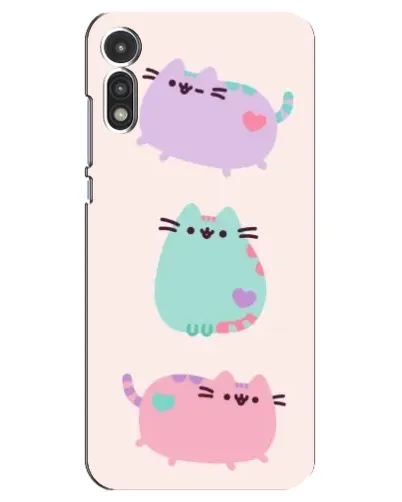 Чехол для Motorola MOTO E 2020 с картинкой «Pusheen трио» Чехол для Motorola MOTO E 2020 с картинкой «Pusheen трио»