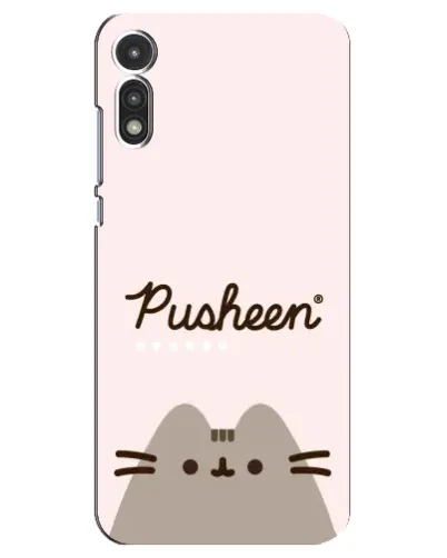 Чехол для Motorola MOTO E 2020 с картинкой «Pusheen логотип» Чехол для Motorola MOTO E 2020 с картинкой «Pusheen логотип»