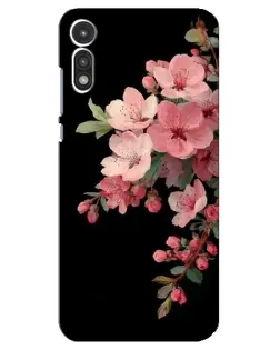 Чехол для Motorola MOTO E 2020 с картинкой «Розовая ветка сакуры»