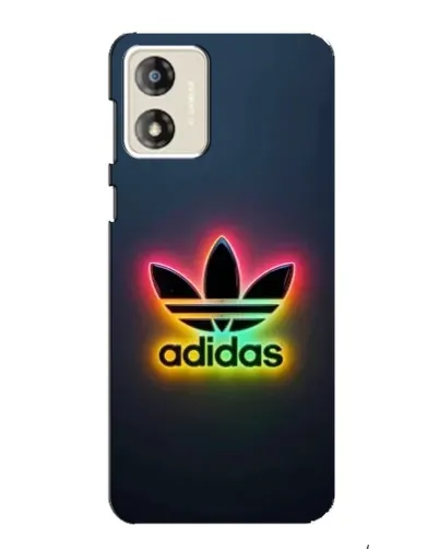 Чехол для Motorola MOTO E13 с картинкой «Неоновый Adidas»