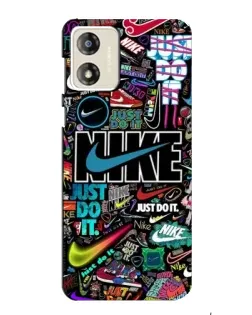 Чохол для Motorola MOTO E13 з картинкою «Яскравий колаж Nike» Чохол для Motorola MOTO E13 з картинкою «Яскравий колаж Nike»