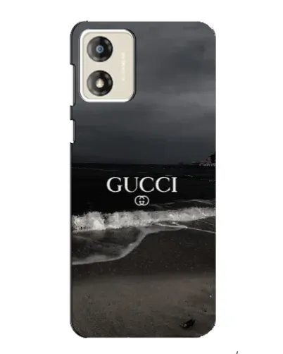 Чехол для Motorola MOTO E13 с картинкой «Gucci — морской прибой»