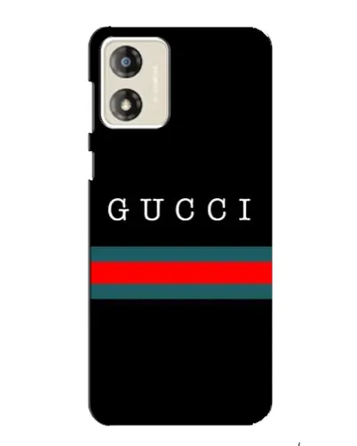 Чехол для Motorola MOTO E13 с картинкой «Gucci — красный пояс»