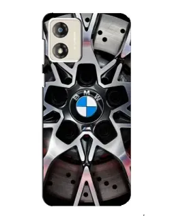 Чехол для Motorola MOTO E13 с картинкой «BMW — деталь диска»