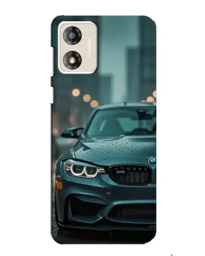 Чехол для Motorola MOTO E13 с картинкой «BMW в огнях города» Чехол для Motorola MOTO E13 с картинкой «BMW в огнях города»