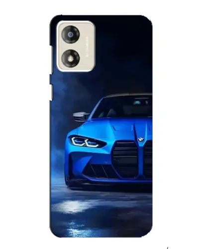 Чехол для Motorola MOTO E13 с картинкой «Голубая BMW M4» Чехол для Motorola MOTO E13 с картинкой «Голубая BMW M4»