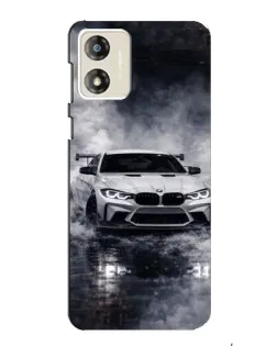 Чехол для Motorola MOTO E13 с картинкой «BMW сквозь туман»