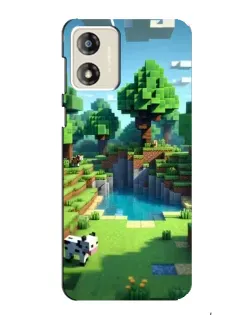 Чехол для Motorola MOTO E13 с картинкой «Minecraft летний день»