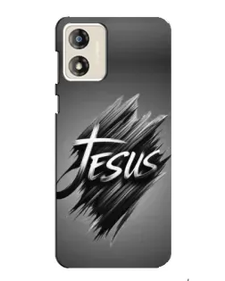Чехол для Motorola MOTO E13 с картинкой «Надпись Jesus Graffiti»