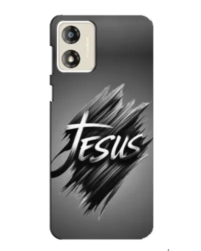 Чехол для Motorola MOTO E13 с картинкой «Надпись Jesus Graffiti»