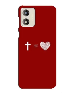 Чохол для Motorola MOTO E13 з картинкою «Рівняння любові»