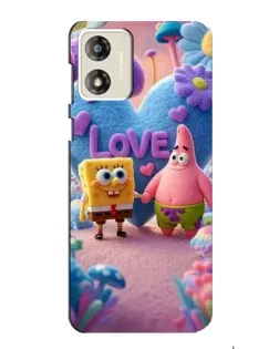 Чехол для Motorola MOTO E13 с картинкой «Губка Боб Патрик»
