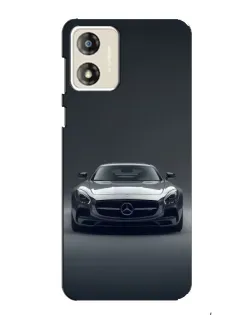 Чехол для Motorola MOTO E13 с картинкой «Mercedes на черном»