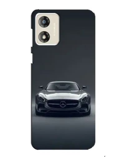 Чехол для Motorola MOTO E13 с картинкой «Mercedes на черном»