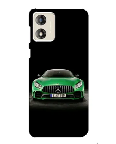Чехол для Motorola MOTO E13 с картинкой «Mercedes — неоновый лого»