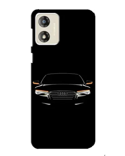 Чехол для Motorola MOTO E13 с картинкой «Audi — ночной контур»