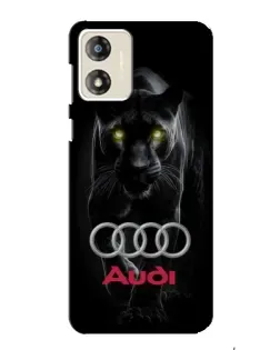 Чехол для Motorola MOTO E13 с картинкой «Пантера и Audi»
