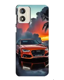 Чехол для Motorola MOTO E13 с картинкой «Audi — закат»