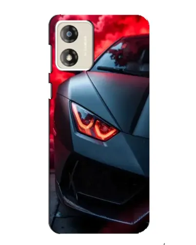 Чехол для Motorola MOTO E13 с картинкой «Lamborghini красное сияние»