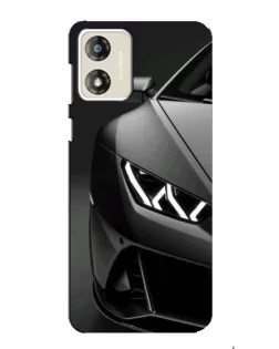 Чехол для Motorola MOTO E13 с картинкой «Lamborghini фары детализация»