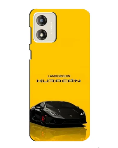 Чехол для Motorola MOTO E13 с картинкой «Lamborghini Huracan черный»