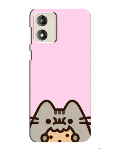 Чехол для Motorola MOTO E13 с картинкой «Pusheen и печенье»