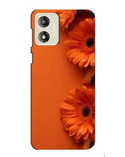 Чохол для Motorola MOTO E13 з картинкою «Помаранчеві гербери»