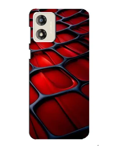 Чехол для Motorola MOTO E13 с картинкой «Красная глянцевая сетка»