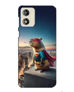 Чехол для Motorola MOTO E13 с картинкой «Капи-мен супергерой»