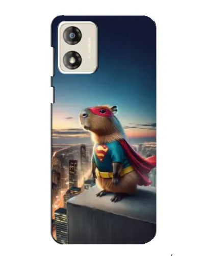 Чехол для Motorola MOTO E13 с картинкой «Капи-мен супергерой»
