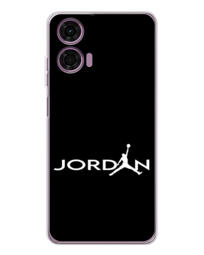 Чехол для Motorola Moto E14 с картинкой «Jordan White Logo» Чехол для Motorola Moto E14 с картинкой «Jordan White Logo»