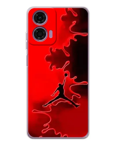 Чехол для Motorola Moto E14 с картинкой «Jordan Red Smoke» Чехол для Motorola Moto E14 с картинкой «Jordan Red Smoke»