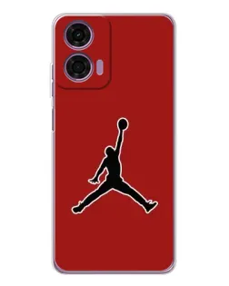 Чехол для Motorola Moto E14 с картинкой «Jordan Red Back»