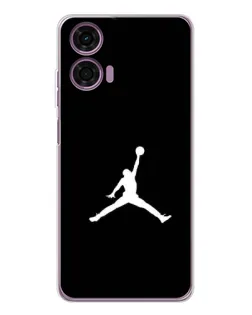 Чехол для Motorola Moto E14 с картинкой «Jordan Silhouette»