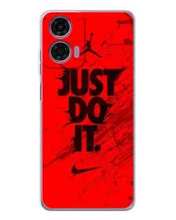 Чехол для Motorola Moto E14 с картинкой «Nike Just Do It»