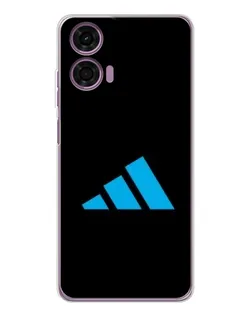 Чехол для Motorola Moto E14 с картинкой «Adidas Cyan Logo»
