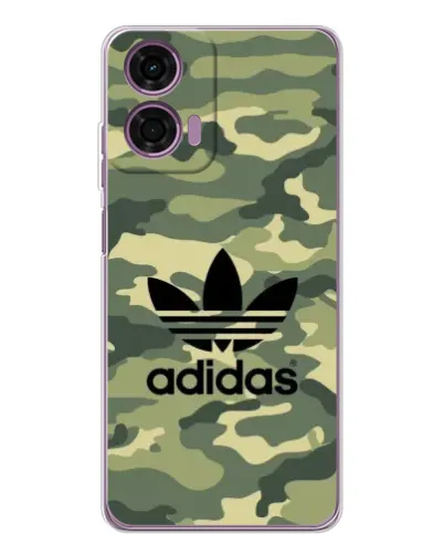 Чехол для Motorola Moto E14 с картинкой «Милитари стиль Adidas»