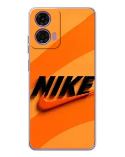Чехол для Motorola Moto E14 с картинкой «Оранжевый драйв Nike» Чехол для Motorola Moto E14 с картинкой «Оранжевый драйв Nike»