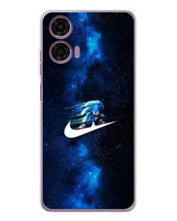 Чехол для Motorola Moto E14 с картинкой «Звездный путь Nike»