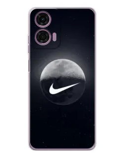 Чехол для Motorola Moto E14 с картинкой «Nike в стиле граффити»